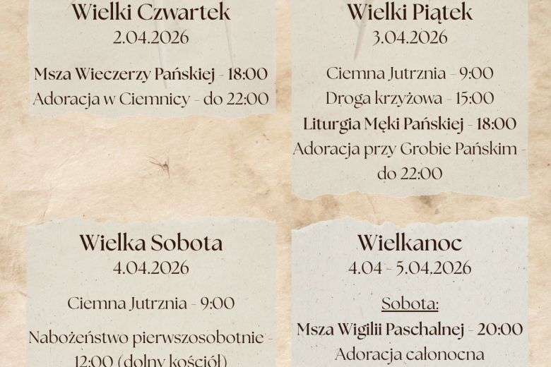 Triduum Paschalne 2026