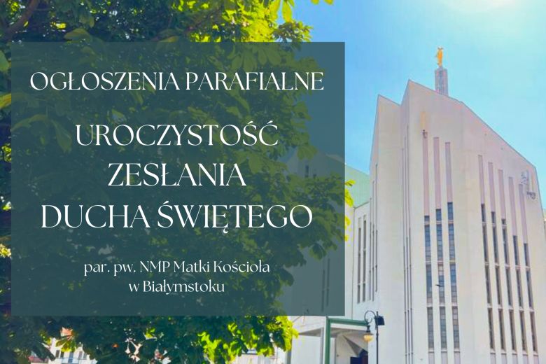 Zesłanie Ducha Świętego, 24.05.2026 r